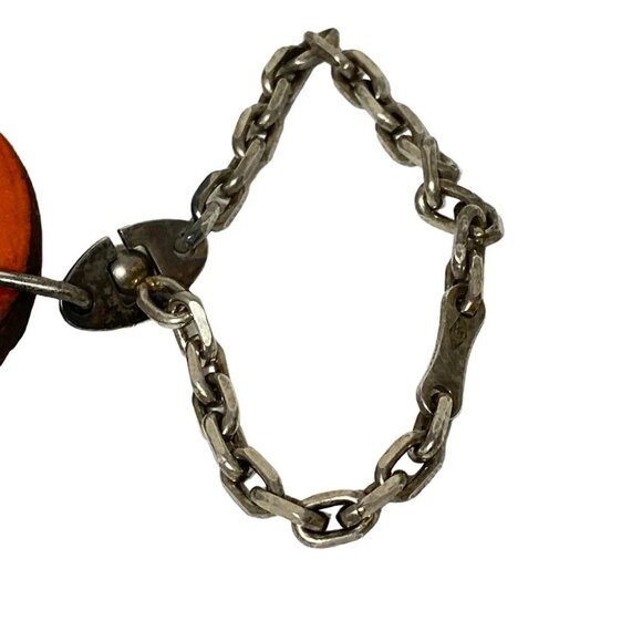 Auth HERMES Fruit Bag Charm - Orange Green Silver Leather Hardware None - Picture 5 of 6